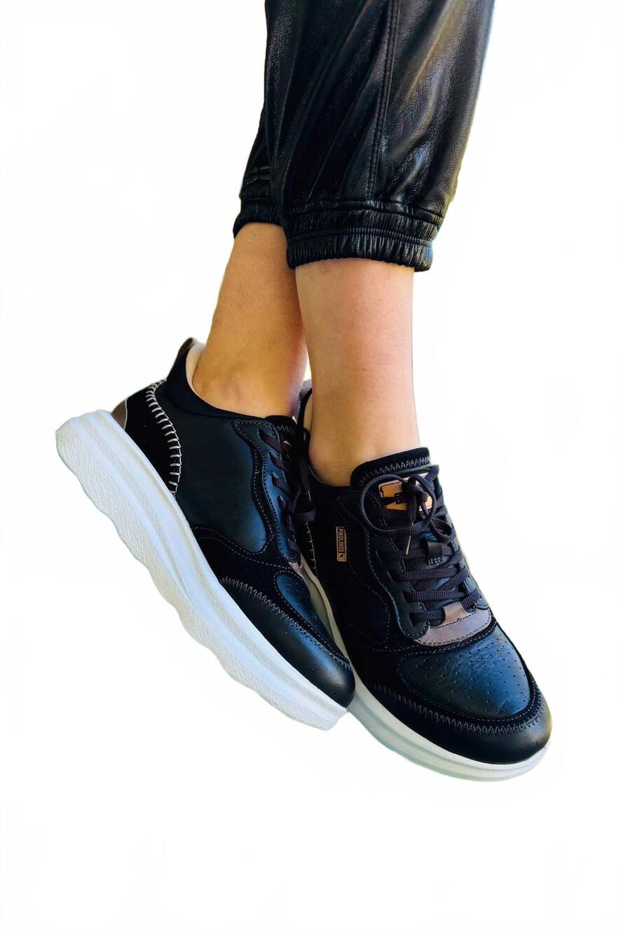 NEW PIKOLINOS women's zahara sneaker in black